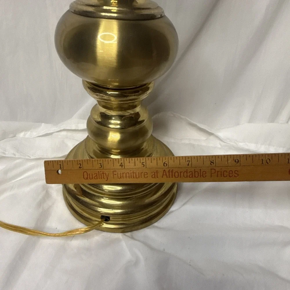 Vintage Stiffel Brass Table Lamp Baluster Urn Hollywood Regency MCM Heavy 29